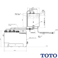 TOTO TLK01102JB 自動水石けん供給栓機能部（AC100V、2連、3Lタンク補給）