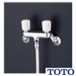 TOTO TMS24C 壁付2ハンドル混合水栓（スプレー）