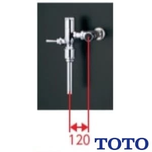 TOTO TV580P 大便器フラッシュバルブ（低圧用、壁給水、JIS）