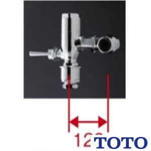 TOTO TV652R 大便器フラッシュバルブ（押ボタン、心間120mm、再生水用）