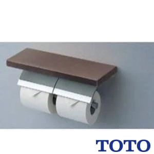 TOTO YH63KSS#NW1 棚付二連紙巻器 ウッド