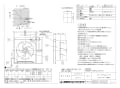 三菱電機 EX-30SC3-EH 納入仕様図 標準換気扇 学校用 標準ﾀｲﾌﾟ 電気式ｼｬｯﾀｰ 納入仕様図1