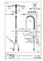 SANEI K8731JV-13 取扱説明書 商品図面 シングルワンホールスプレー混合栓 商品図面1