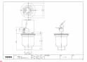 TOTO PJ002 商品図面 縦引排水トラップ（透明） 商品図面1