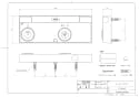 TOTO TCA340#NW1 らくらくリモコン 商品図面 らくらくリモコン 商品図面1