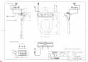 TOTO TCF5840P#NW1 商品図面 ウォシュレット アプリコッﾄP (温風乾燥付） 商品図面1