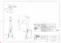 TOTO TLS01306JA 商品図面 洗面所･洗面台用 台付シングル混合水栓（エコシングル、ワンプッシュ、共用） 商品図面1