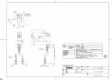 TOTO TLS04303JA 商品図面 洗面所･洗面台用 台付シングル混合水栓（エコシングル、共用） 商品図面1