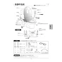 アサヒ衛陶 AF400LR921LW 取扱説明書 商品図面 施工説明書 簡易水洗サンクリーン 温水洗浄便座 手洗なし･脱臭機能付 取扱説明書5