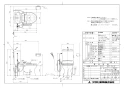 アサヒ衛陶 AF450KTR120LI 取扱説明書 商品図面 施工説明書 簡易水洗サンクリーン 温水洗浄便座手洗付 商品図面1