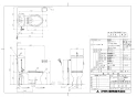 アサヒ衛陶 RMA003I 取扱説明書 商品図面 施工説明書 簡易水洗サンクリーン 普通便座手洗付 商品図面1