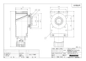 ブリヂストン GS5B-28NO 商品図面 壁用水栓ジョイントボックス 商品図面1