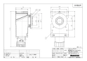 ブリヂストン GS5B-28NO 商品図面 プッシュマスター 壁用水栓ジョイントボックス 商品図面1