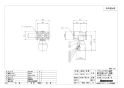 NAE13J-KB 商品図面 座付水栓エルボ テーパーネジ 商品図面1