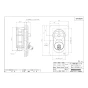 ブリヂストン SP1100N-P 商品図面 水栓コンセント 緊急ストッパー付 商品図面1