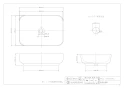カクダイ #CL-8746AC 取扱説明書 商品図面 角型洗面器･洗面ボウル 商品図面1