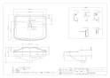 カクダイ #CL-K1101AC 取扱説明書 商品図面 壁掛洗面器･洗面ボウル 商品図面1