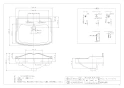 カクダイ #CL-K1102AC 取扱説明書 商品図面 壁掛洗面器･洗面ボウル 商品図面1