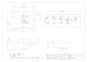 カクダイ #CL-WBFC91025 取扱説明書 商品図面 壁掛洗面器･洗面ボウル 商品図面1
