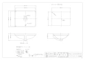 カクダイ #DU-0305490000 取扱説明書 商品図面 ｱﾝﾀﾞｰｶｳﾝﾀｰ式洗面器･洗面ボウル 商品図面1