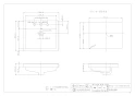 カクダイ #DU-0315550030 取扱説明書 商品図面 角型洗面器･洗面ボウル 商品図面1