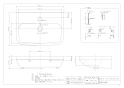 カクダイ #DU-2319650000 取扱説明書 商品図面 壁掛洗面器･洗面ボウル 商品図面1