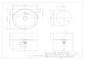 カクダイ #LY-493217 取扱説明書 商品図面 丸型洗面器･洗面ボウル 商品図面1