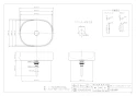 カクダイ #LY-493231-GY 取扱説明書 商品図面 丸型洗面器･洗面ボウル 商品図面1