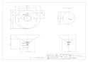 カクダイ #MR-493224 取扱説明書 商品図面 丸型洗面器･洗面ボウル 商品図面1