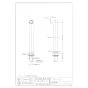 カクダイ 104-123 商品図面 水栓取付脚(トール) 商品図面1