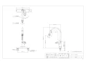 カクダイ 116-106K 取扱説明書 商品図面 シングルレバー混合栓(シャワーつき) 商品図面1