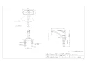 116-107 取扱説明書 商品図面 シングルレバー混合栓 商品図面1