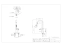 カクダイ 116-109 取扱説明書 商品図面 シングルレバー混合栓(シャワーつき) 商品図面1