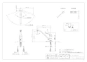 カクダイ 117-031K 取扱説明書 商品図面 施工説明書 シングルレバー混合栓(分水孔つき) 商品図面1