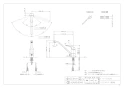 カクダイ 117-032K 取扱説明書 商品図面 施工説明書 シングルレバー混合栓 商品図面1