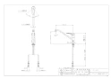 カクダイ 117-051 取扱説明書 商品図面 施工説明書 シングルレバー混合栓（分水孔つき） 商品図面1