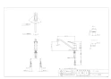 カクダイ 117-056 取扱説明書 商品図面 施工説明書 シングルレバー混合栓 商品図面1