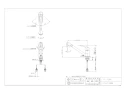 カクダイ 117-124K 取扱説明書 商品図面 シングルレバー混合栓 商品図面1