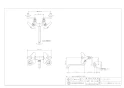 カクダイ 128-051 取扱説明書 商品図面 2ハンドル混合栓(どっか～ん) 商品図面1