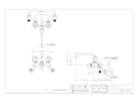 カクダイ 1375SK 取扱説明書 商品図面 2ハンドルシャワー混合栓 商品図面1