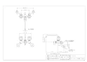 カクダイ 1375S 取扱説明書 商品図面 2ハンドルシャワー混合栓 商品図面1