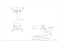 カクダイ 1378SKK 取扱説明書 商品図面 2ハンドルシャワー混合栓 商品図面1