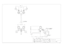 カクダイ 139-801K 取扱説明書 商品図面 2ハンドルシャワー混合栓 商品図面1