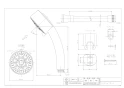 カクダイ 143-012K 取扱説明書 商品図面 施工説明書 ｼﾝｸﾞﾙﾚﾊﾞｰｼｬﾜｰ混合栓 商品図面1