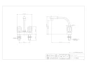 カクダイ 151-011 取扱説明書 商品図面 2ハンドル混合栓 商品図面1