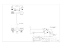 カクダイ 173-061-220 取扱説明書 商品図面 施工説明書 サーモスタットシャワー混合栓 商品図面1