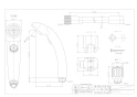 カクダイ 173-062K 取扱説明書 商品図面 施工説明書 サーモスタットシャワー混合栓 商品図面1