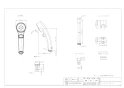 カクダイ 173-063 取扱説明書 商品図面 施工説明書 サーモスタットシャワー混合栓 商品図面1