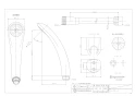 カクダイ 173-071 取扱説明書 商品図面 施工説明書 サーモスタットシャワー混合栓 商品図面1