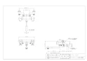 カクダイ 173-132K 取扱説明書 商品図面 施工説明書 サーモスタットシャワー混合栓(逆配管) 商品図面1